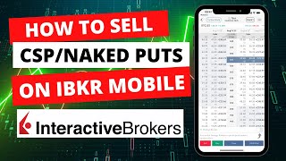How To Sell Put Options On The IBKR Mobile App [Live PLTR Options Trade]