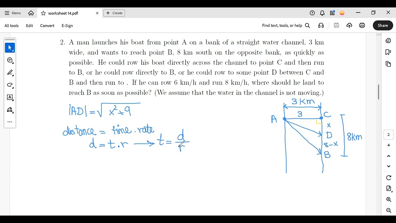 Optimization Calculus-Worksheet 14