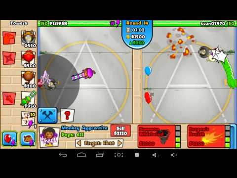 Laser canon! Btd battles with wizard!