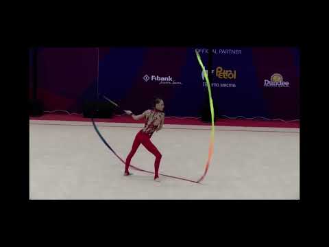 Polina Horodnycha UKR Ribbon Senior AA Sofia Cup 2023