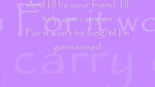 Lean On Me- by  Mitchel Musso w/ lyrics on screen