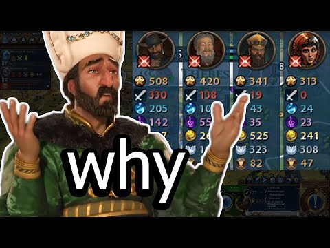 DEITY Janissaries Are So Strong The Entire World Declared war On Me - Civ 6 Ottomans Pt. 2