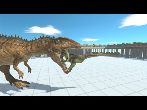 NEW DINOSAUR Carcharodontosaurus vs ALL UNITS 😱😱😱-animal revolt battle simulator