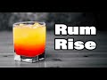 How To Make A Malibu Rum Rise Layered Cocktail | Booze On The Rocks