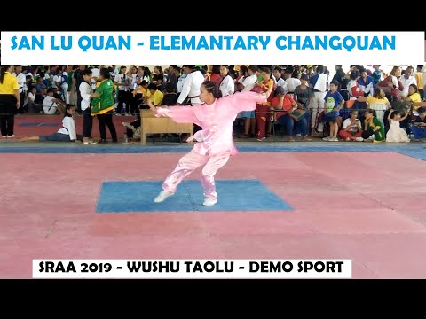 SRAA 2019 KIAMBA - WUSHU TAOLU - DEMO SPORT - ELEMENTARY CHANGQUAN - Gold Medalist - SANLU QUAN