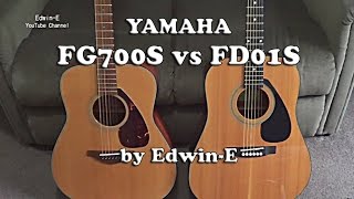 Video thumbnail for Guitar Comparison: Yamaha FG700S vs FD01S Acoustic Guitars by Edwin-E