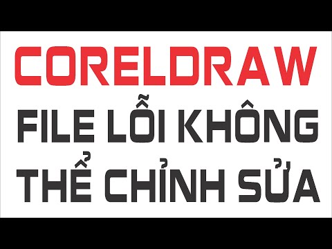 CORELDRAW BỊ LỖI DO FILE HỎNG – KHÔNG LƯU, EXPORT, IMPORT ĐƯỢC | CÁCH SỬA NHANH 1 Click ! #CORELDRAW