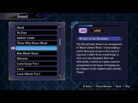 "Rivalry at the Boundary"/ Vs. Muveil Theme - Nights of Azure 2: Bride of the New Moon Soundtrack