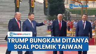 Trump Bungkam Ogah Jawab Pertanyaan Wartawan soal Polemik Taiwan di Depan Xi Jinping