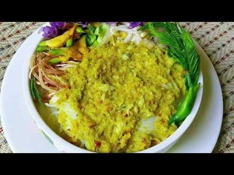 Amazing Khmer Traditional Vermicelli with Green Curry Stew