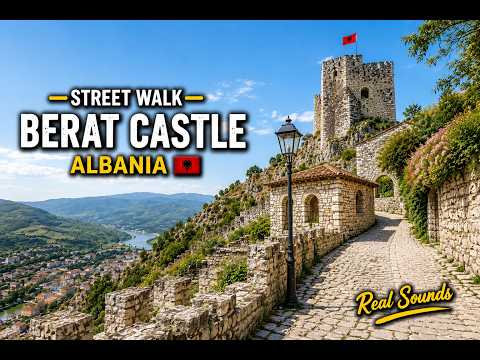 Berat Castle, Albania 🇦🇱 Walking Tour | Ancient Citadel Streets & Panoramic Views (4K)