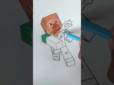 Mind-Blowing 3D Minecraft Steve Drawing by Mr. Roshan!