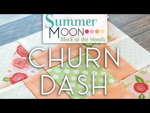 Summer Moon Block of the Month - May Block 2 - Churn Dash | Fat Quarter Shop