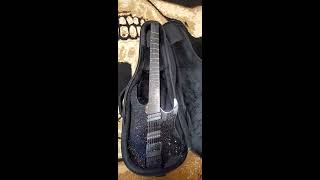 Video thumbnail for Kiesel Chris Letchford 7-string multi-scale "Rainbow Sparkle" unboxing by B. R. OLSÖN
