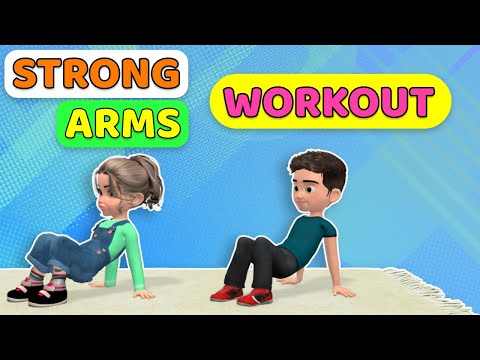 STRONG ARMS WORKOUT - UPPER BODY EXERCISES FOR KIDS