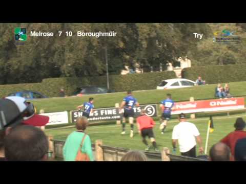 Rugby 2014:15 Melrose v Boroughmuir 13:9:2014 Short Version HDV 1080i50