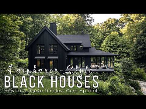 Farmhouse-Style Black Houses: How to Achieve Timeless Curb Appeal