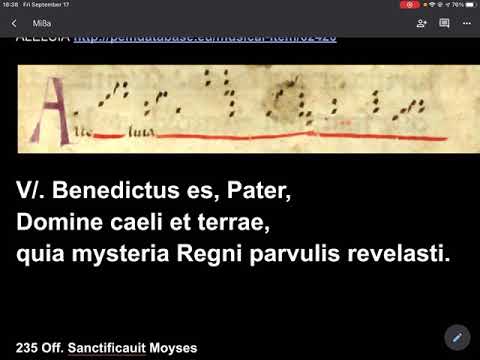 Missa 6ª fª 24ª hª per āūm 2021-9-17 Sãctorū Roberti Belarīī Hildegardæque Bīgēsis