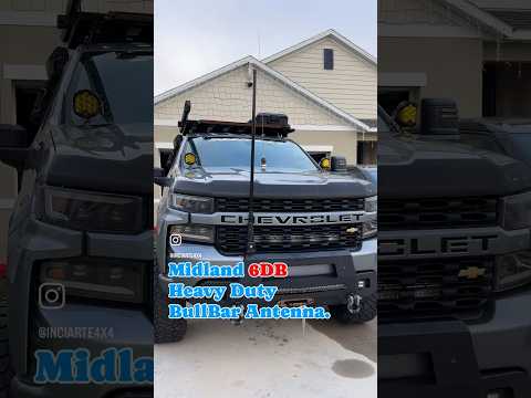 Midland 3DB vs 6DB Heavy Duty BullBar Antenna. #midland #midlandantenna #overland #inciarte4x4