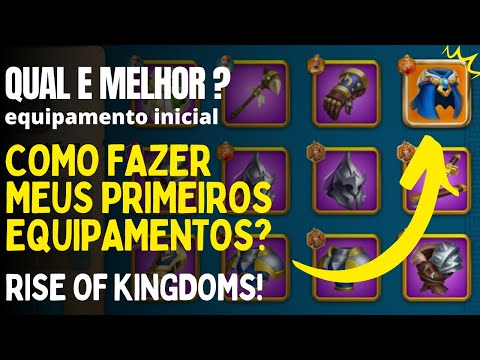 Qual equipamento fazer? rise of Kingdoms. dos materiais aos fragmentos.