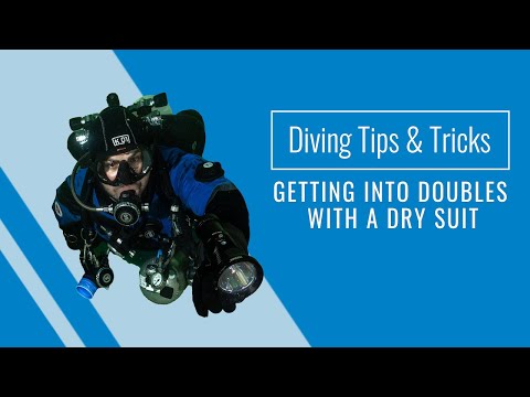Scuba Tips & Tricks: How to get into a twinset with a drysuit