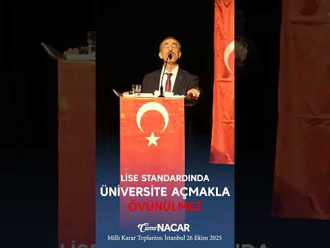 “Lise standardında üniversiteyle övünmek mi?”