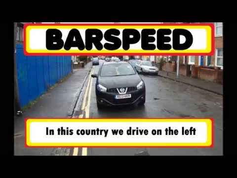 Nissan Squashy on the wrong side of the road