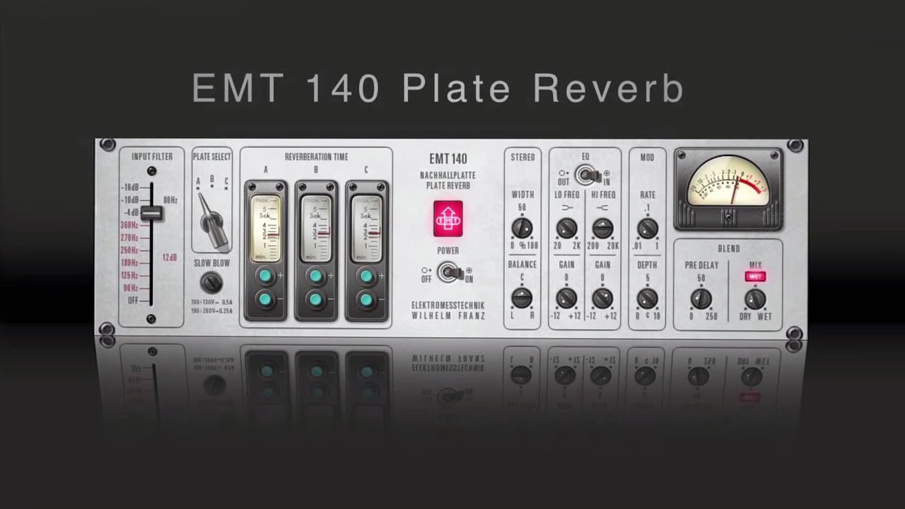 EMT 140 Plate Reverb Powered Plug-In for UAD-2 - YouTube