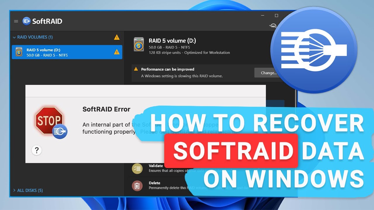 How to Recover Data From a RAID 5 Array Created with OWC SoftRAID on Windows