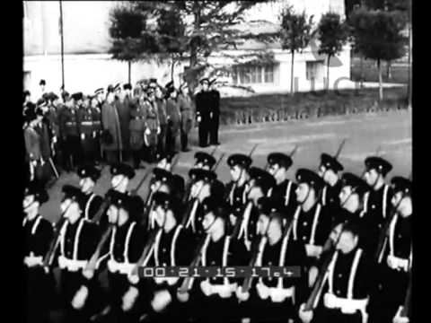 The Austrian Vice-Chancellor, Prince Staremberg, reviews academics and Balilla at the