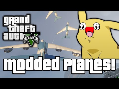 GTA V: MODDED PLANES! (GTA 5 Next Gen Funny Moments)