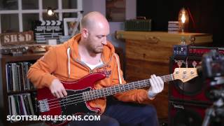 Sir Duke by Stevie Wonder - “That Cool Bit” - Quick Riff /// Scott's Bass Lessons