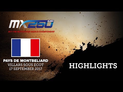 EMX250 Race1 - MXGP of Pays de Montbeliard 2017 Presented by iXS 2017 - Highlights