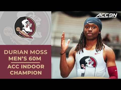 Florida State's Durian Moss wins the ACC Men's Indoor 60M | 2026 ACC Indoor Championship