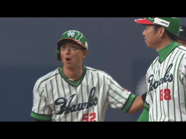 【7回表】4打席目で快音!! ホークス・川崎 復帰初戦で初ヒット!! 2017/4/28 Bs-H