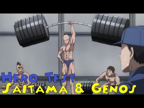 Saitama & Genos Hero Test, One Punch Man English Dub (1080p)