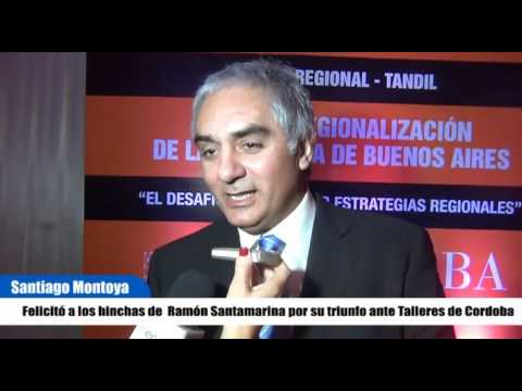 Santiago Montoya, felicitó a los hinchas de Ramón Santamarina