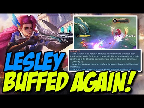 LESLEY BUFFED AGAIN!!! || MOBILE LEGENDS ADVANCED SERVER TEST GAME AND GAME GUIDE