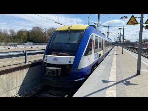 Mit der BRB Lint 41 Br 648 von Ingolstadt Hbf nach Augsburg Hbf mit max. 120 km/h