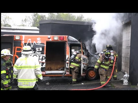 Wayne NJ Fire Department operates at a van fire 1275 Route 23 South April 29th 2021