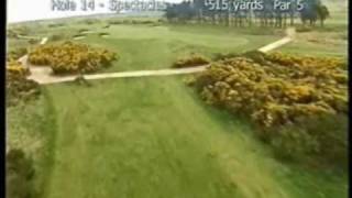 preview picture of video 'Carnoustie Scotland  Championship Golf Course Video - Holes 10 - 18'