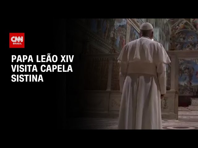 Papa Leão XIV visita Capela Sistina, local onde aconteceu conclave | CNN BRASIL