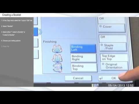 Kyocera Making Booklets Tutorial