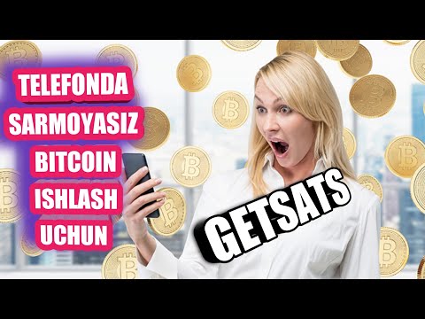 Getsats telefonda bitcoin ishlash