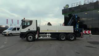 Truk flatbed IVECO TRAKKER 410 6x4 PALFINGER PK 36002 Fly Jib Cran | Gambar 4 - Autoline