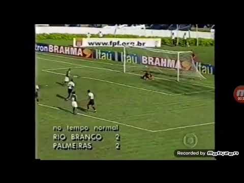 Alexsandro de Souza (Palmeiras) - 17/02/2001 - Rio Branco-SP 2x2 Palmeiras - 1 gol
