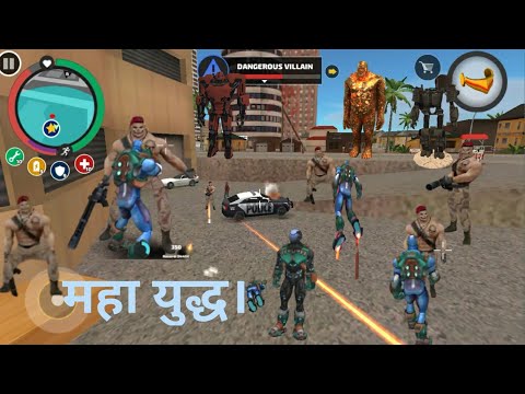 rope hero fight Dangerous villain l rope hero vice town #game