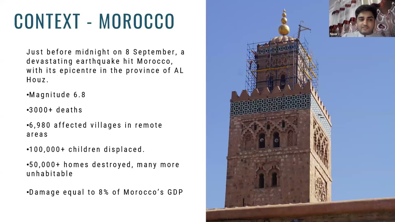 Why Humanitarian Engineering Matters: Morocco and Libya Response Lunch and Learn