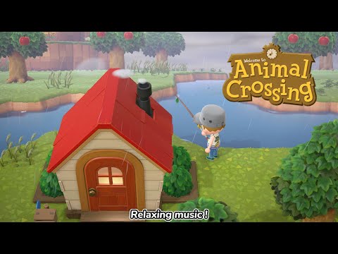 Best Animal Crossing City Folk Music Playlist | Relaxing Animal Crossing Music With Rain Sounds