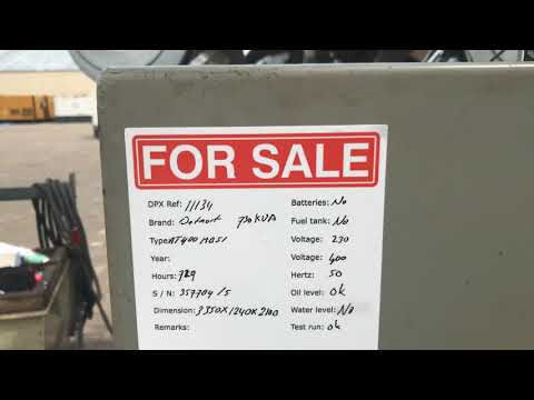 DPX Power: Detroit Diesel 16VF003550 - 730 kVA Generator set - DPX-11134